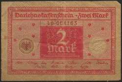 D - 215 -  Külföldi bankjegyek:  Németország 1920  2 márka