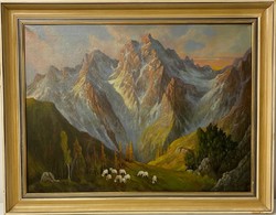 Ism. Művész: Alpesi legelő