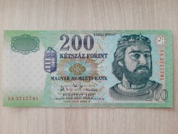 200 HUF banknote wooden series 2007 unc