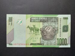 Kongó 1000 Francs 2013 Unc