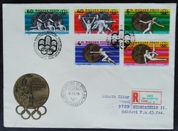 FF3156-60 / 1976 Olimpiai érmesek bélyegsor  FDC-n futott