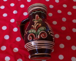 Folk art hand painted small jug