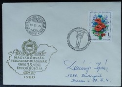 Ff3397 / 1980 liberation stamp ran on fdc