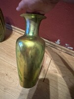 Régi eredeti állapotú  jó színezetű nagy méretű Zsolnai váza eladó!Ara:80.000.-