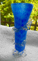 Muránói üveg váza -különleges  kézműves munka ​