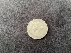 Football World Cup Mexico li , - silver HUF 500 commemorative coin 1986 .