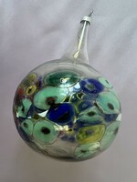 Old glass Christmas tree decoration sphere