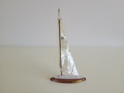 Retro old Balaton souvenir plastic plexiglass sailing sailboat souvenir ornament