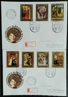 Ff2918-24 / 1973 painting - old master works stamp series ran on fdc