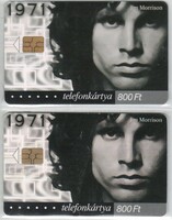 Magyar telefonkártya 0008     2001 Jim Morrison GEM 6, GEM 7  26.000-174.000 db.