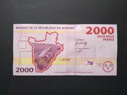 Burundi 2000 Francs 2023 Unc