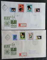 Ff2041-8 / 1963 New Year stamp series ran on fdc
