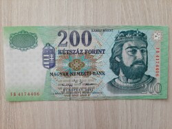 200 forint bankjegy FB sorozat 2001 ropogós bankjegy UNC