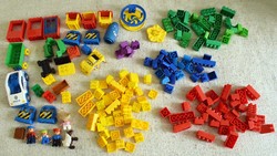 LEGO DUPLO és vele kompatibilis építő játék csomag 169db. kisauto , figura , kocka ...
