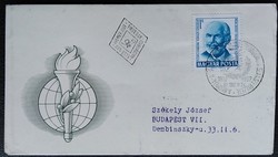 Ff1927 / 1962 József Péch stamp ran on fdc