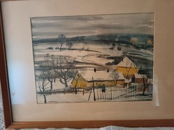 Winter landscape on Csobánka