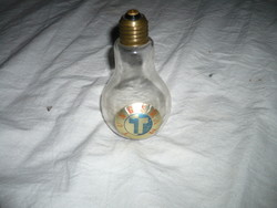 Old tungsram liqueur advertising glass bottle