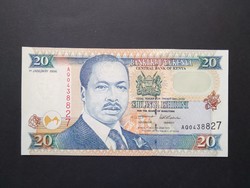 Kenya 20 shillings 1996 oz
