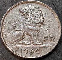 Belgium 1 franc, 1940, ﻿'belgie - belgique'
