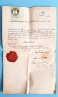 1875 Marosvásárhely land registry inspection certificate