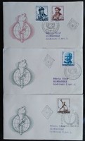 Ff1922-33 / 1962 anniversaries - events stamp series ran on fdc