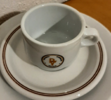 Alföldi Pestvidéki Vendéglátó Vállalat felirat,logó kávés csésze+alj