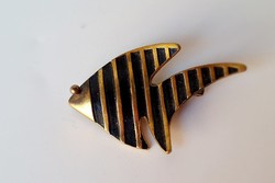 Vintage figural fish brooch