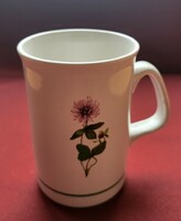 Rosenberger német porcelán csésze bögre botanikai mintával lóhere virág