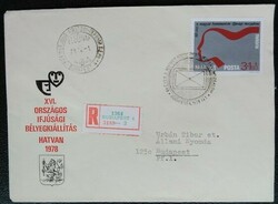 Ff3254 / 1978 for youth ii. Stamp ran on fdc with tariff supplement on reverse