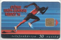 Magyar telefonkártya 1186  1998 Atlétikai EB ODS 3   200.000 Db