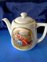 Luster glazed porcelain jug with a mythological scene