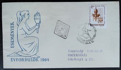 Ff2134 / 1964 Hungarian Fencing Association stamp ran on fdc