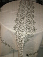 Beautiful elegant fabric embroidered woven tablecloth