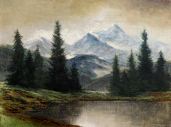 Jenő Kuszka Szepesi (igloo 1885-1948): Tatra landscape, large size, with guarantee