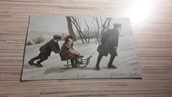 Antique greeting postcard.