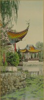 Chinese artist 20th century: company in the pagoda
