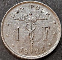 Belgium 1 franc, 1928﻿ 'belgique'
