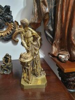 Bronze statue depicting a famous Roman person. 32 cm high. With a very nice patina. Unsigned.