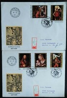 Ff3301-7 / 1979 paintings - albrecht dürer stamp series ran on fdc