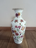 Zsolnay Pillangó mintás porcelán nagy váza