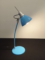 Türkiz kék fém búrás asztali olvasó lámpa