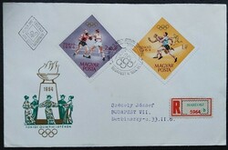 FF2076-85 / 1964 Olimpia - Tokió bélyegsor FDC-n futott