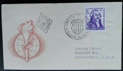 Ff1929 / 1962 András Cházar stamp ran on fdc