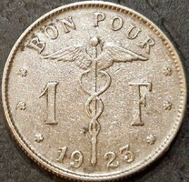 Belgium 1 frank, 1923﻿ 'BELGIQUE'
