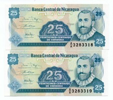 25 Centavo 2 serial number tracker Nicaragua