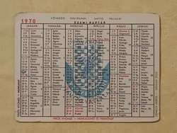 200 Forintos ládám - Kártyanaptár 1970-11