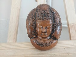(K) Kerámia falidísz Buddha