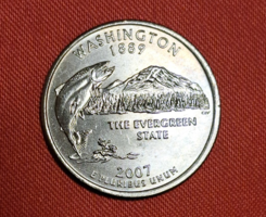 2007. Washington Commemorative USA Quarter Dollar 