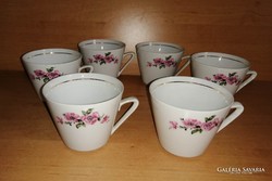 Alföldi porcelán kávés, teáscsésze 6 db egyben (po-4)