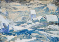 Sándor Altorjai (1933 - 1979) winter landscape